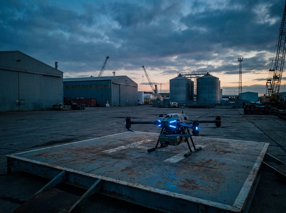 Autonomous perimeter patrol drone