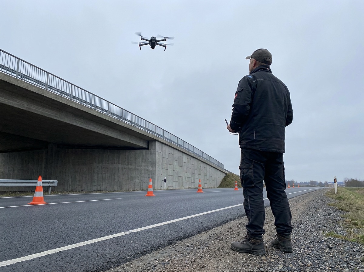UAV inspection of bridge structure